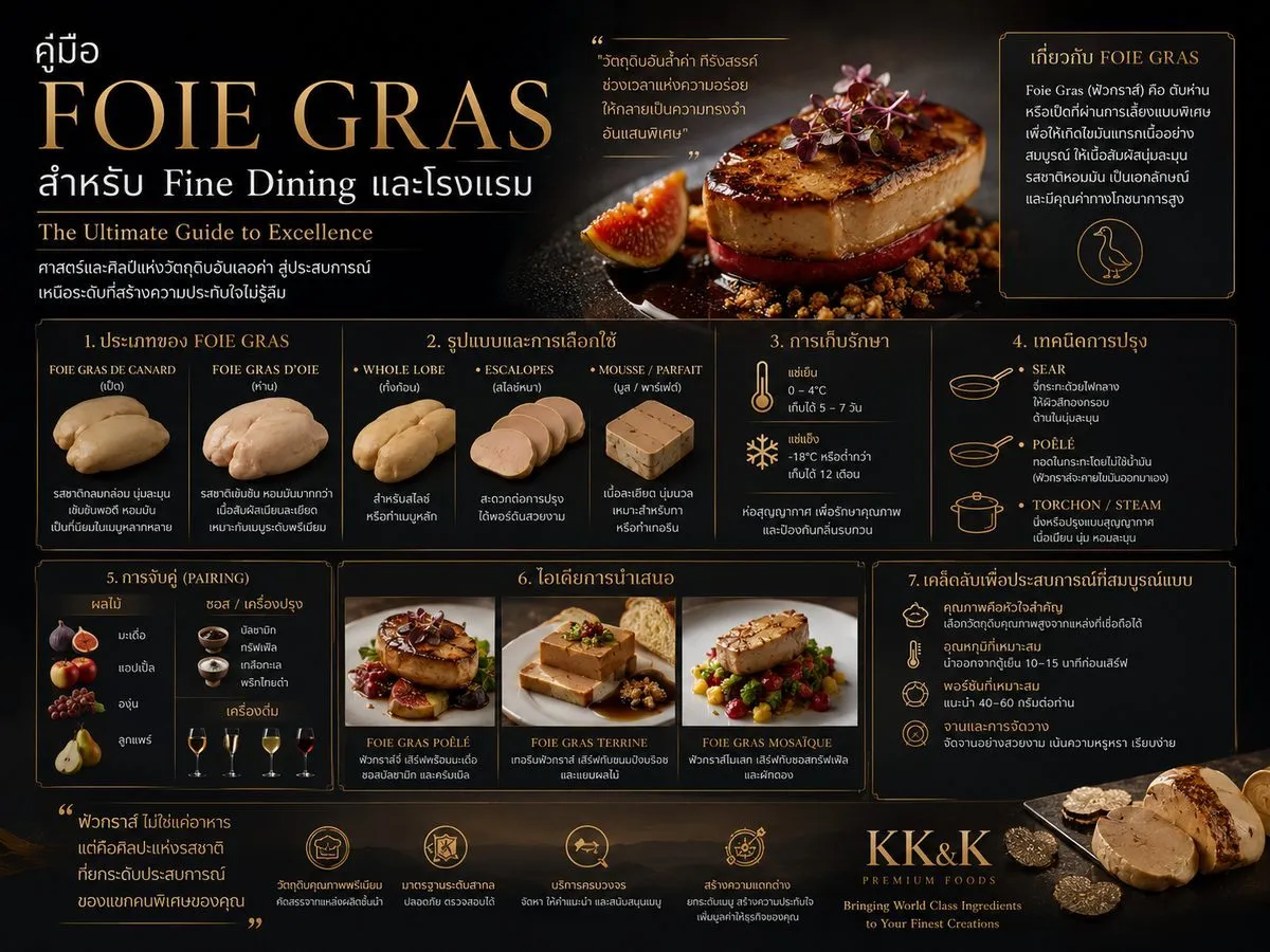 คู่มือ Foie Gras สำหรับ Fine Dining และโรงแรม